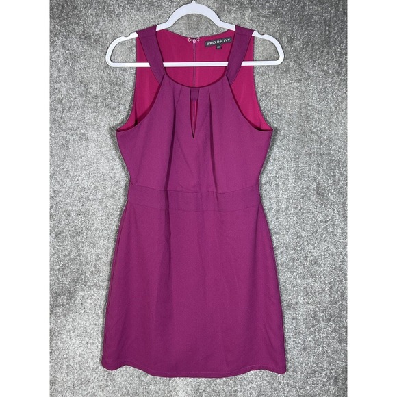 Brixon Ivy Sheath Dress Womens Size Large Stretch Sleeveless Keyhole Fuchsia‎ - Picture 1 of 8